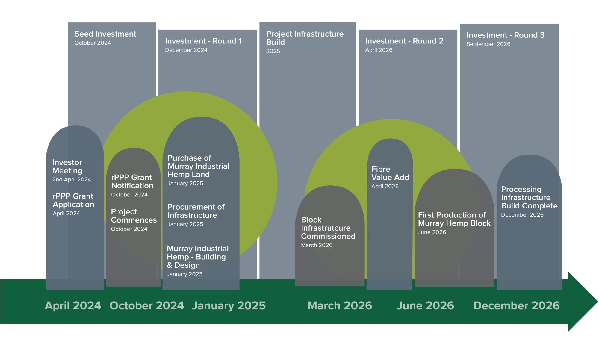Murray Industrial Hemp Project Timeline October 2024